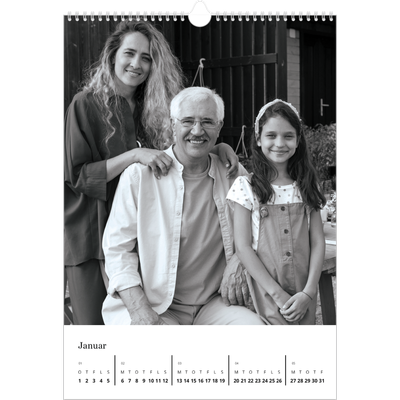 Årskalender A3 — Billeder i fokus [Januar]