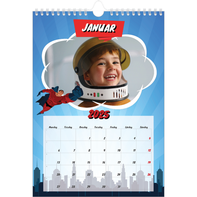 Fotokalender A4 (20 x 30 cm) — Tegneserie [Januar]